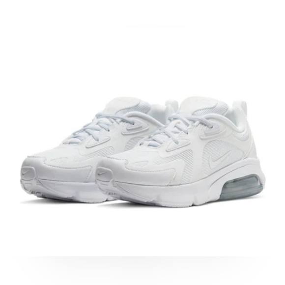 Nike Shoes - Nike Airmax 200 GS Triple White Women's 8.5 Youth 7Y Shoes sneakers